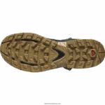 ⁦أحذية المشي الجلدية للرجال - Quest element gore-tex Salomon delicioso / أسود / ذهبي باهت B8DLV49⁩ - الصورة ⁦3⁩