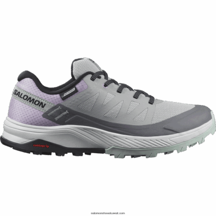 أحذية المشي لمسافات طويلة النسائية - Outrise clima للماء Salomon مقلع / زهرة الأوركيد / يوكا B8DLV1145