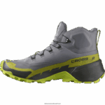⁦أحذية المشي لمسافات طويلة للرجال - Cross Hike 2 mid gore-tex Salomon الظل الهادئ / الجير الحمضي / الجير الذهبي B8DLV35⁩ - الصورة ⁦4⁩