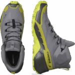 ⁦أحذية المشي لمسافات طويلة للرجال - Cross Hike 2 mid gore-tex Salomon الظل الهادئ / الجير الحمضي / الجير الذهبي B8DLV35⁩ - الصورة ⁦5⁩