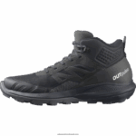 ⁦أحذية المشي لمسافات طويلة للرجال - outpulse mid gore-tex Salomon أسود / خشب الأبنوس / جليد الفانيليا B8DLV33⁩ - الصورة ⁦4⁩