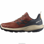 ⁦أحذية المشي لمسافات طويلة للرجال - outpulse gore-tex Salomon حرق الحناء / حبر الهند / الكركم B8DLV45⁩ - الصورة ⁦4⁩
