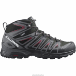 أحذية المشي لمسافات طويلة للرجال - X Ultra Pioneer Mid Clima مقاوم للماء Salomon الجفت / الظل الهادئ / ركوب الدراجات الأحمر B8DLV39