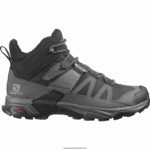 أحذية المشي لمسافات طويلة للرجال - x ultra 4 mid wide gore-tex Salomon أسود / مغناطيس / أزرق لؤلؤي B8DLV42