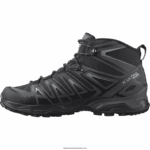 ⁦أحذية المشي لمسافات طويلة للرجال - X Ultra Pioneer Mid Clima مقاوم للماء Salomon أسود / مغناطيس / نصب B8DLV40⁩ - الصورة ⁦4⁩