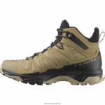 ⁦أحذية المشي لمسافات طويلة للرجال - x ultra 4 mid gore-tex Salomon عشب البحر / أسود / سفاري B8DLV12⁩ - الصورة ⁦4⁩