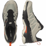 ⁦أحذية المشي لمسافات طويلة للرجال - x ultra 4 gore-tex Salomon كاكي عتيق / أسود / طماطم كرزية B8DLV18⁩ - الصورة ⁦5⁩
