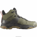 أحذية المشي لمسافات طويلة للرجال - x ultra 4 mid gore-tex Salomon حزاز أخضر عميق / خث / عشب البحر B8DLV9