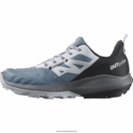 ⁦أحذية المشي لمسافات طويلة للنساء - outpulse gore-tex Salomon الصين الأزرق / الجليد في القطب الشمالي / زهرة الأوركيد B8DLV1124⁩ - الصورة ⁦5⁩