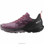 ⁦أحذية المشي لمسافات طويلة للنساء - outpulse gore-tex Salomon الزنبق / أسود / الخشخاش الأحمر B8DLV1122⁩ - الصورة ⁦6⁩