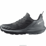 ⁦أحذية المشي لمسافات طويلة للنساء - outpulse gore-tex Salomon أسود / طقس عاصف / جليد الفانيليا B8DLV1123⁩ - الصورة ⁦6⁩