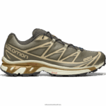 أحذية رياضية للرجال - XT-6 Salomon بيلوجا / بيوتر / ذهب باهت B8DLV71
