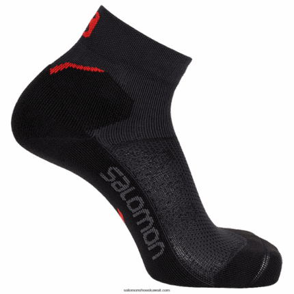 الجوارب الرجالية - speedcross الكاحل Salomon الأبنوس / سباق الأحمر B8DLV463