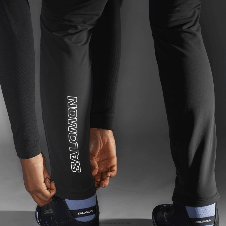 ⁦الجوارب النسائية - gore tex infinium windstopper Salomon اسود غامق B8DLV1164⁩ - الصورة ⁦5⁩