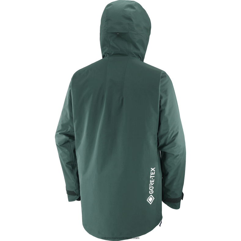 ⁦جاكيت رجالي بغطاء رأس - Gravity gore-tex anorak Salomon بونديروسا باين / سماء الليل B8DLV557⁩ - الصورة ⁦3⁩