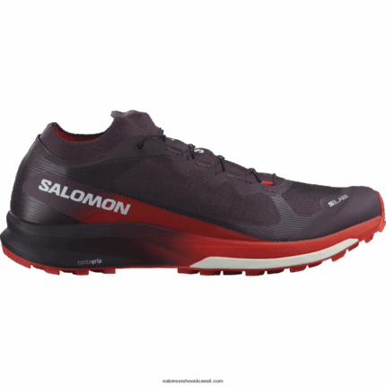 حذاء الجري للسيدات - s / lab ultra 3 Salomon الكمال البرقوق / الأحمر الناري / الأبيض B8DLV1508