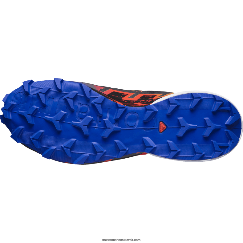 ⁦حذاء الجري للسيدات - speedcross 6 gore-tex blue fire Salomon أسود / تصفح الويب / أصفر الأمان B8DLV1509⁩ - الصورة ⁦2⁩