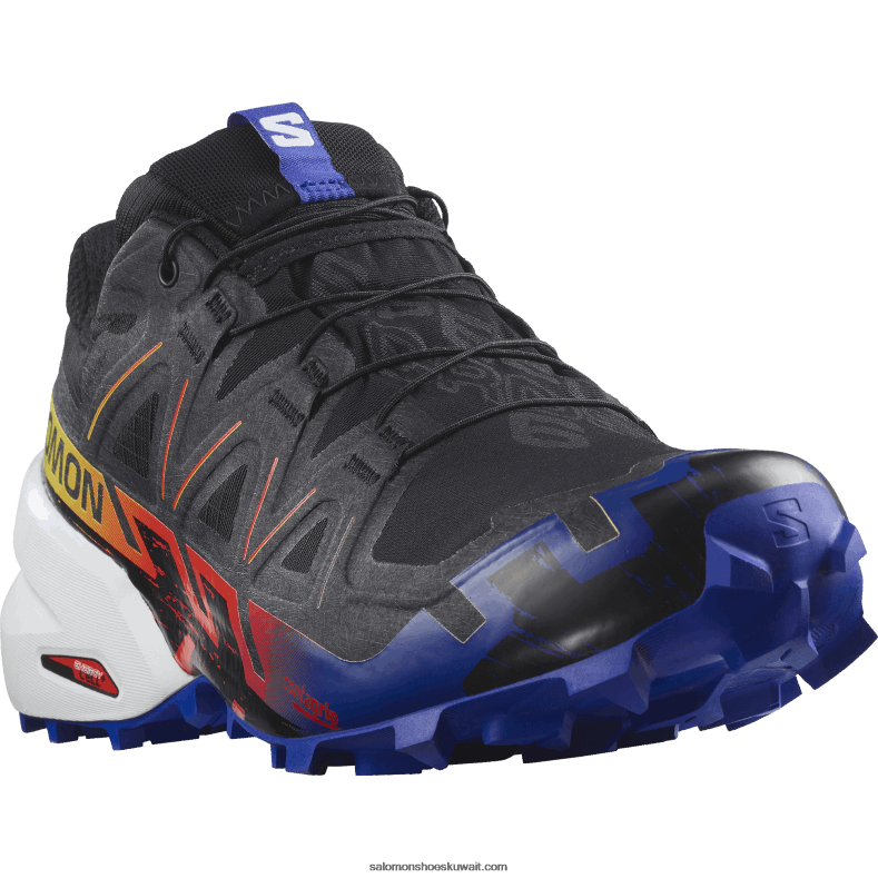 ⁦حذاء الجري للسيدات - speedcross 6 gore-tex blue fire Salomon أسود / تصفح الويب / أصفر الأمان B8DLV1509⁩ - الصورة ⁦5⁩