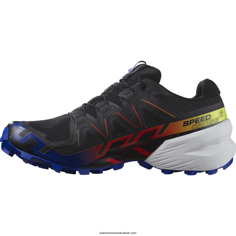 ⁦حذاء الجري للسيدات - speedcross 6 gore-tex blue fire Salomon أسود / تصفح الويب / أصفر الأمان B8DLV1509⁩ - الصورة ⁦6⁩
