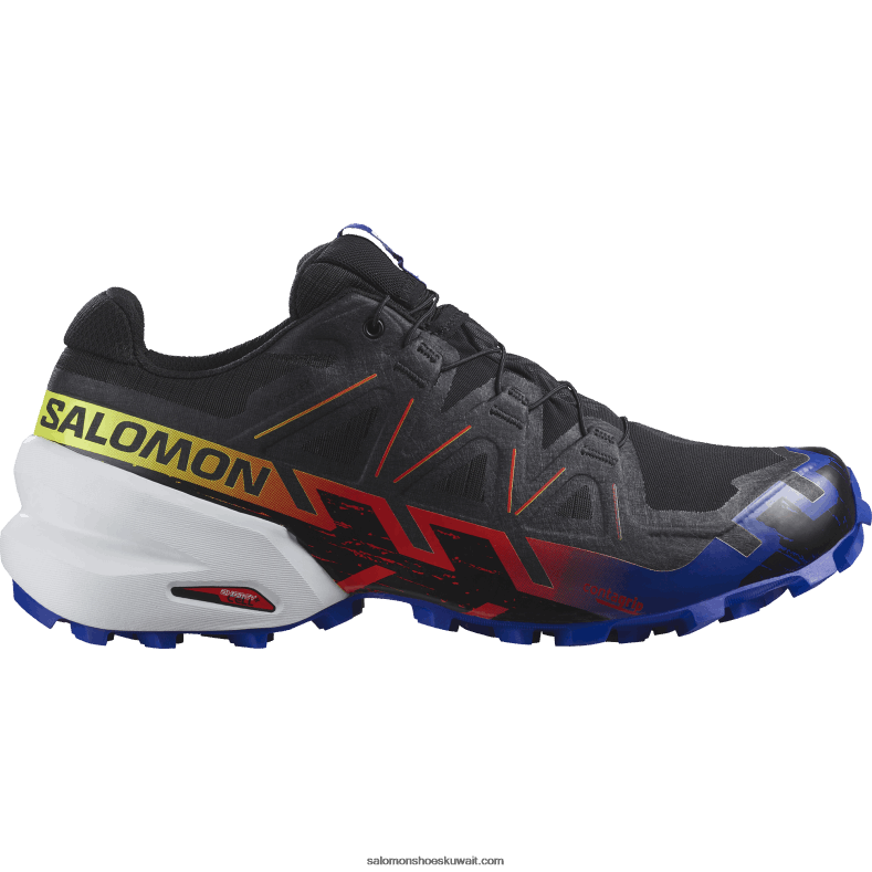 ⁦حذاء الجري للسيدات - speedcross 6 gore-tex blue fire Salomon أسود / تصفح الويب / أصفر الأمان B8DLV1509⁩ - الصورة ⁦1⁩