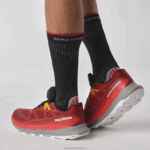⁦حذاء الجري Trail الرجالي - Ultra Glide 2 Gore-tex Salomon ركوب الدراجة الأحمر / الصقيع الرمادي / الكركم B8DLV1442⁩ - الصورة ⁦7⁩