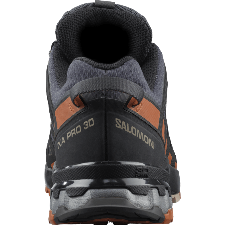 ⁦حذاء الجري Trail الرجالي - XA Pro 3D v8 gore-tex wide Salomon أبنوس / كراميل كافيه / أسود B8DLV1472⁩ - الصورة ⁦3⁩