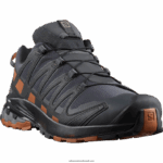 ⁦حذاء الجري Trail الرجالي - XA Pro 3D v8 gore-tex wide Salomon أبنوس / كراميل كافيه / أسود B8DLV1472⁩ - الصورة ⁦5⁩