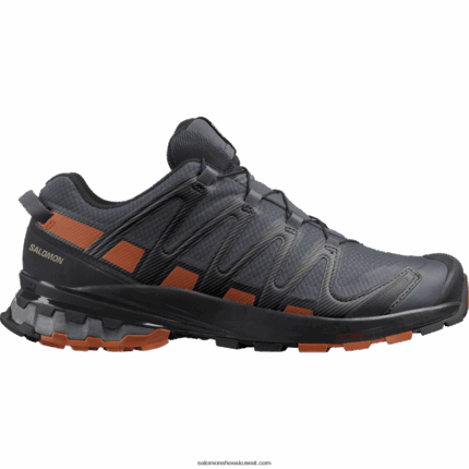 حذاء الجري Trail الرجالي - XA Pro 3D v8 gore-tex wide Salomon أبنوس / كراميل كافيه / أسود B8DLV1472