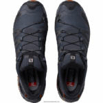 ⁦حذاء الجري Trail الرجالي - XA Pro 3D v8 gore-tex wide Salomon أبنوس / كراميل كافيه / أسود B8DLV1472⁩ - الصورة ⁦8⁩