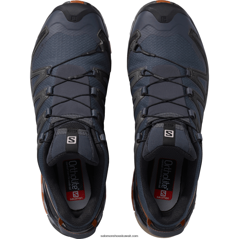 ⁦حذاء الجري Trail للرجال - XA Pro 3D V8 Gore-tex Salomon أبنوس / كراميل كافيه / أسود B8DLV1481⁩ - الصورة ⁦8⁩