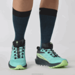 ⁦حذاء جري للسيدات - Sense Ride 5 gore-tex Salomon إشعاع أزرق / رماد أخضر / حبر الهند B8DLV1528⁩ - الصورة ⁦4⁩