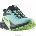 ⁦حذاء جري للسيدات - Sense Ride 5 gore-tex Salomon إشعاع أزرق / رماد أخضر / حبر الهند B8DLV1528⁩ - الصورة ⁦5⁩