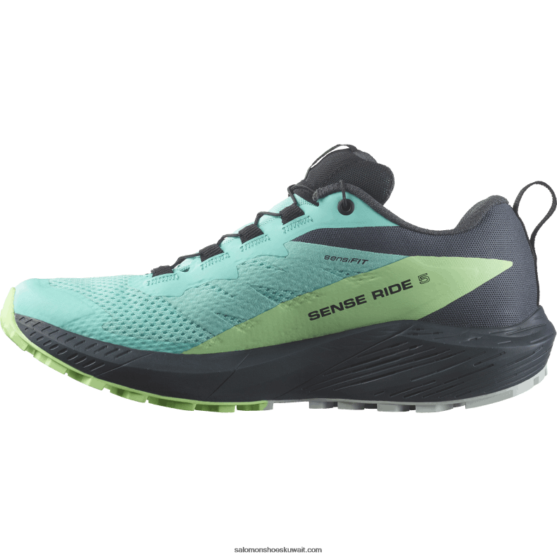 ⁦حذاء جري للسيدات - Sense Ride 5 gore-tex Salomon إشعاع أزرق / رماد أخضر / حبر الهند B8DLV1528⁩ - الصورة ⁦6⁩