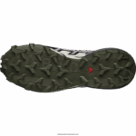 ⁦حذاء جري للسيدات - speedcross 6 gore-tex Salomon رماد الورد / اسود / زيتون ليل B8DLV1515⁩ - الصورة ⁦2⁩