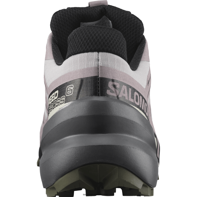 ⁦حذاء جري للسيدات - speedcross 6 gore-tex Salomon رماد الورد / اسود / زيتون ليل B8DLV1515⁩ - الصورة ⁦3⁩