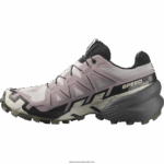 ⁦حذاء جري للسيدات - speedcross 6 gore-tex Salomon رماد الورد / اسود / زيتون ليل B8DLV1515⁩ - الصورة ⁦5⁩
