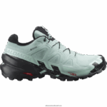 حذاء جري للسيدات - speedcross 6 gore-tex Salomon طبقة المياه الجوفية / أسود / يوكا B8DLV1517