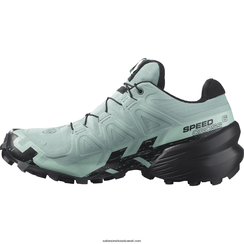 ⁦حذاء جري للسيدات - speedcross 6 gore-tex Salomon طبقة المياه الجوفية / أسود / يوكا B8DLV1517⁩ - الصورة ⁦5⁩