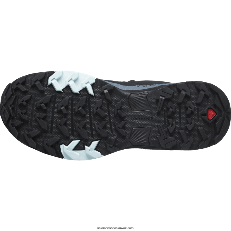 ⁦حذاء نسائي للتنزه - x ultra 4 gore-tex Salomon أسود / طقس عاصف / أوبال أزرق B8DLV1137⁩ - الصورة ⁦2⁩