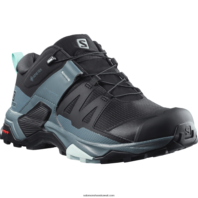 ⁦حذاء نسائي للتنزه - x ultra 4 gore-tex Salomon أسود / طقس عاصف / أوبال أزرق B8DLV1137⁩ - الصورة ⁦3⁩