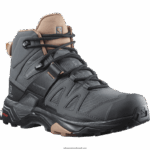 ⁦حذاء نسائي للمشي لمسافات طويلة - x ultra 4 mid gore-tex Salomon الأبنوس / موكا موس / كريم اللوز B8DLV1133⁩ - الصورة ⁦4⁩