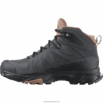 ⁦حذاء نسائي للمشي لمسافات طويلة - x ultra 4 mid gore-tex Salomon الأبنوس / موكا موس / كريم اللوز B8DLV1133⁩ - الصورة ⁦5⁩
