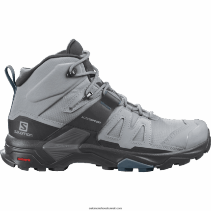 حذاء نسائي للمشي لمسافات طويلة - x ultra 4 mid gore-tex Salomon المحجر / الأسود / الفيلق الأزرق B8DLV1134