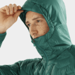 ⁦سترة الرجال المعزولة بغطاء للرأس - الخطوط العريضة primaloft Salomon المحيط الهادئ B8DLV1088⁩ - الصورة ⁦5⁩