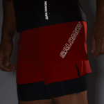 ⁦شورتات رجالية - تحسس aero 2in1 Salomon الأحمر الناري B8DLV293⁩ - الصورة ⁦5⁩