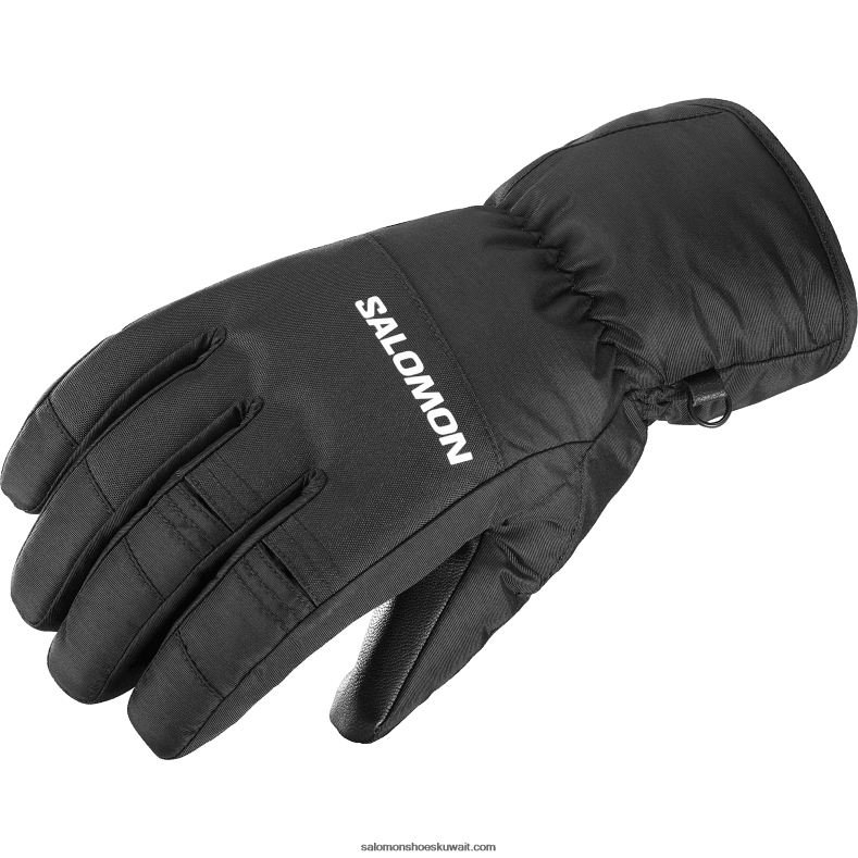 ⁦قفازات رجالية - Force gore-tex Salomon اسود غامق B8DLV1209⁩ - الصورة ⁦1⁩