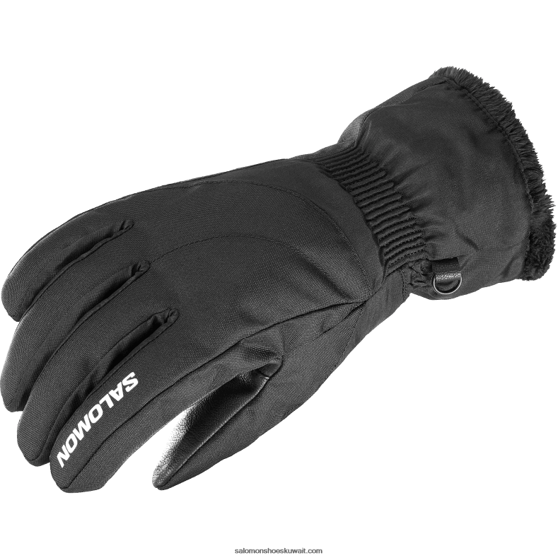 ⁦قفازات نسائية - Force gore-tex Salomon اسود غامق B8DLV993⁩ - الصورة ⁦1⁩